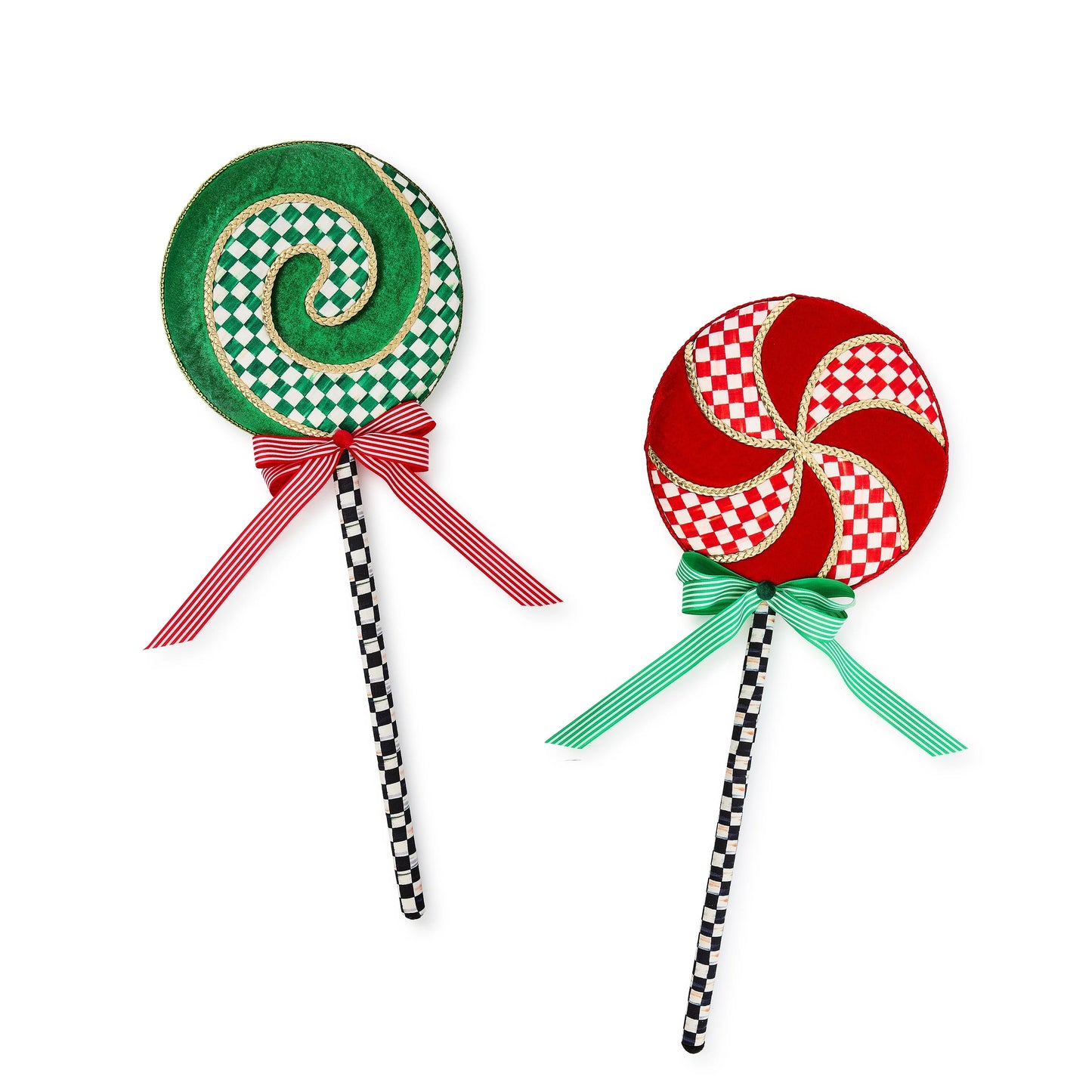 Check It Out Medium Fabric Lollipop Picks, Set of 2