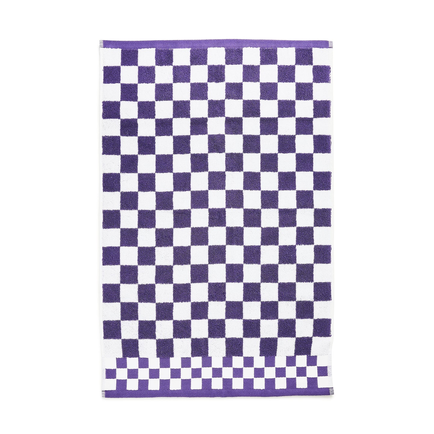 Plum Check Hand Towel