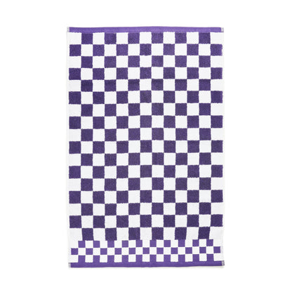 Plum Check Hand Towel