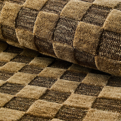 Cocoa Checkerboard 3¡ä x 5¡ä Rug