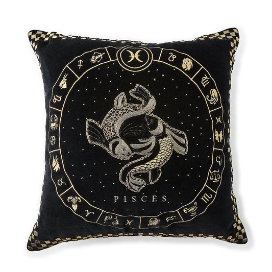 Pisces Zodiac Throw Pillow