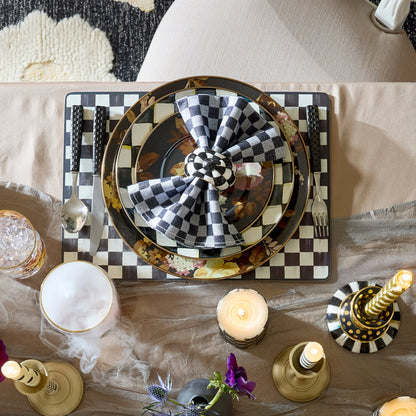 Courtly Check Pumpkin Napkin Rings, Set of 4