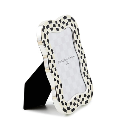 Wavy Check Silver Plated 4¡åx 6¡å Frame
