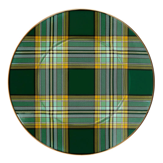 Tartan Green Dinner Plate