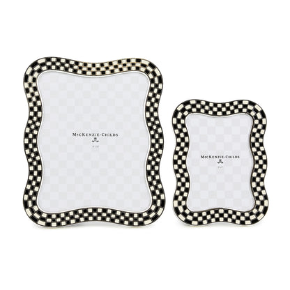 Wavy Check Silver Plated 8¡å x 10¡å Frame