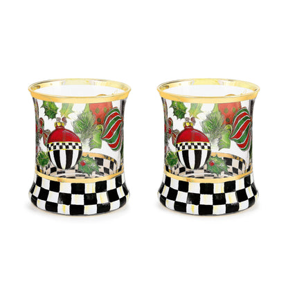 Deck the Halls Tumbler, Set of 2