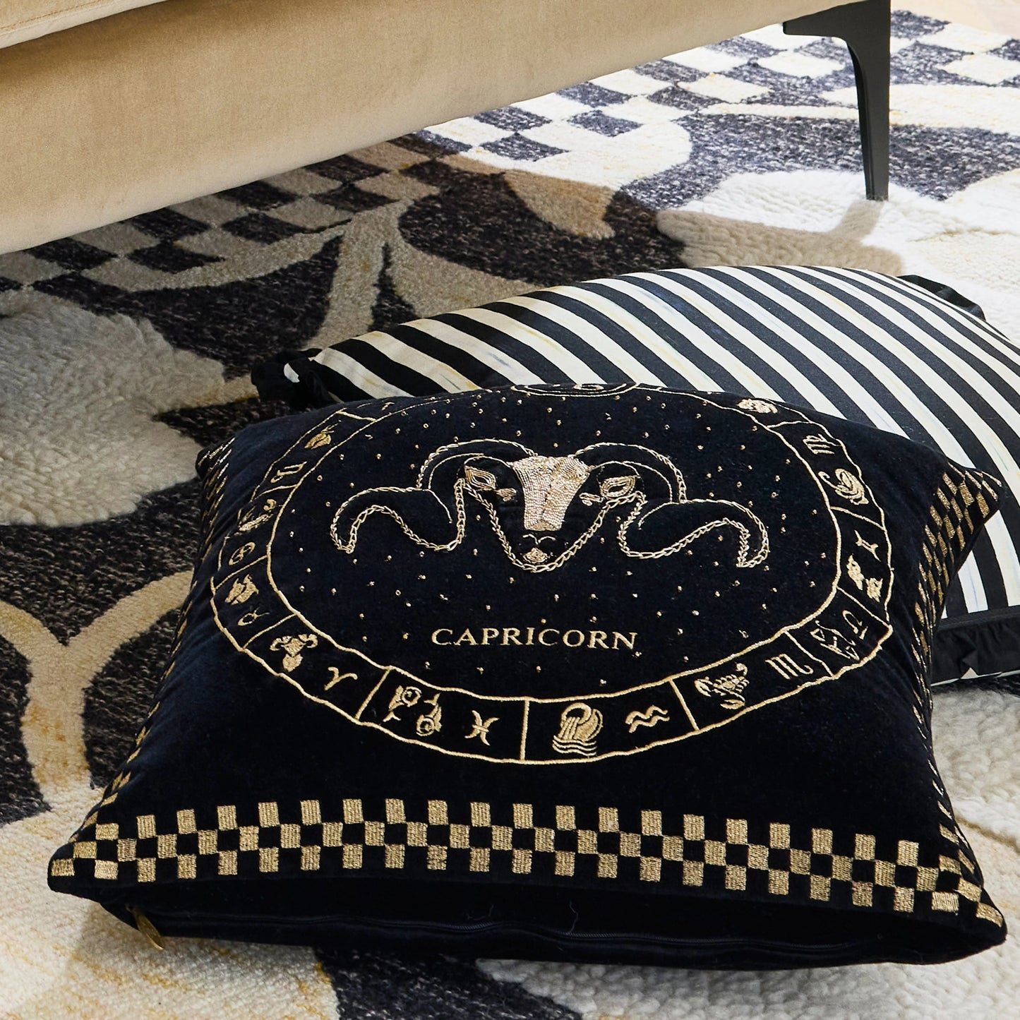 Capricorn Zodiac Throw Pillow