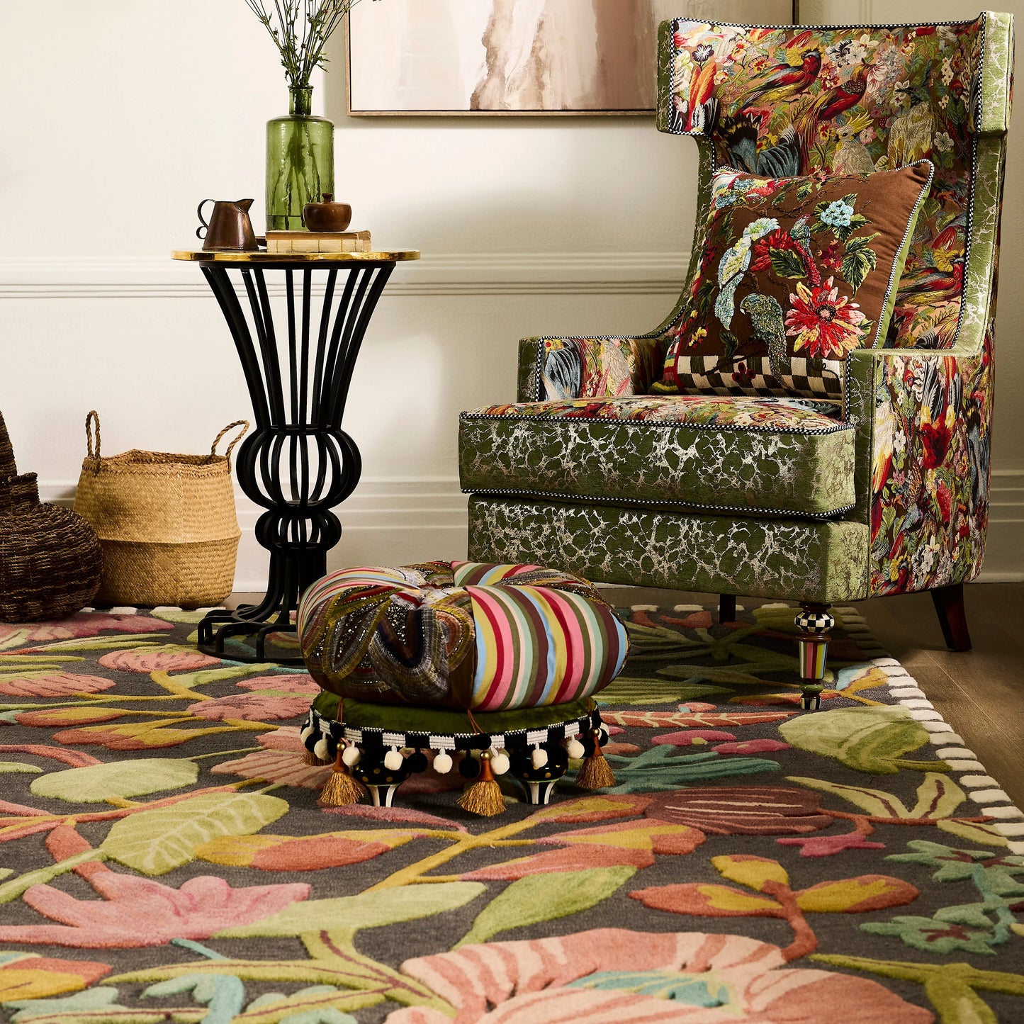 Birdsong Footstool