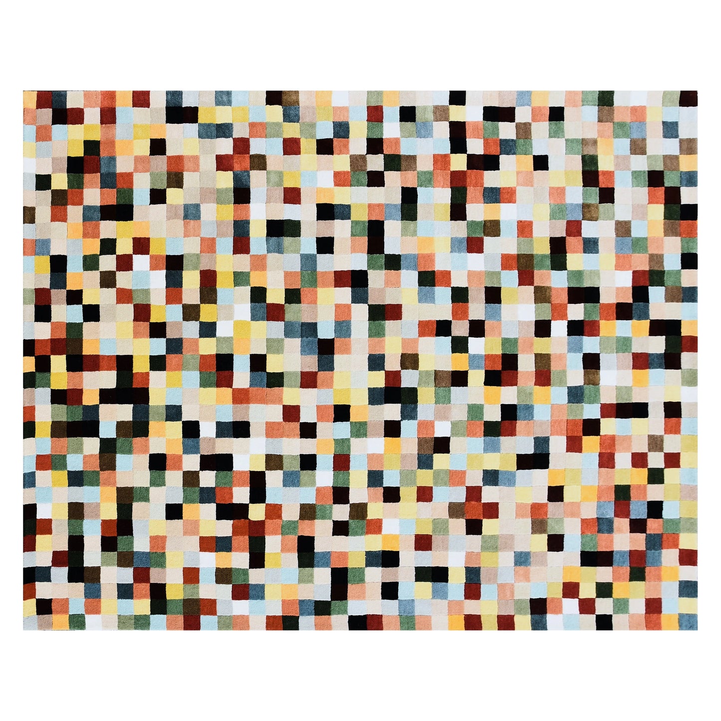 Multicolor Checkerboard 8¡ä x 10¡ä Rug