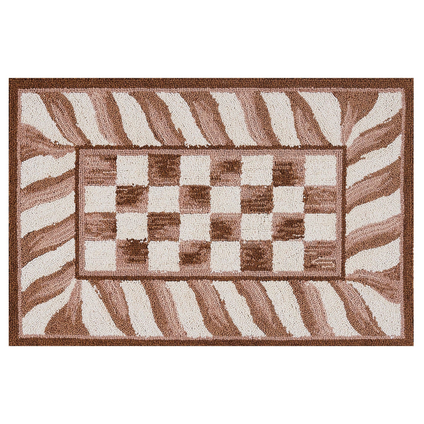 Mocha Check 2¡ä x 3¡ä Rug