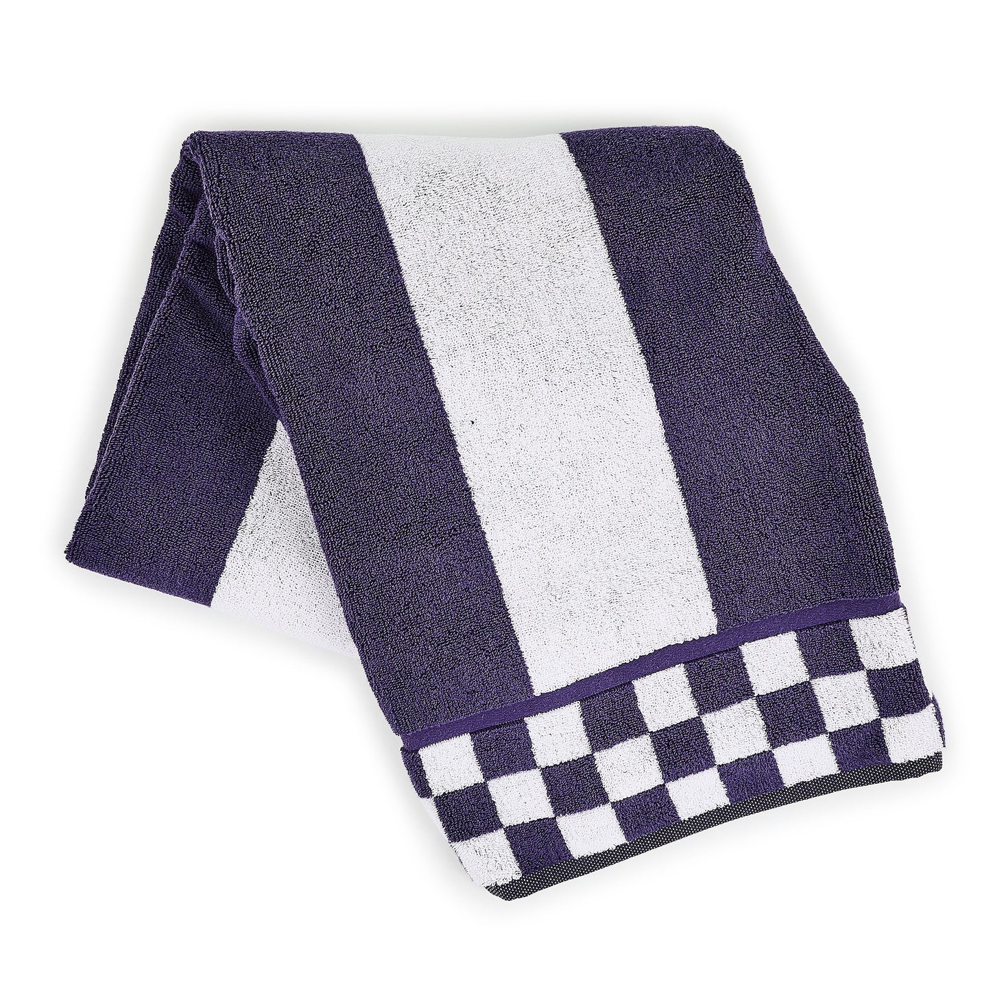 Plum Stripe Bath Towel