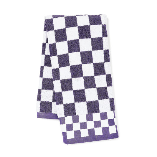 Plum Check Hand Towel