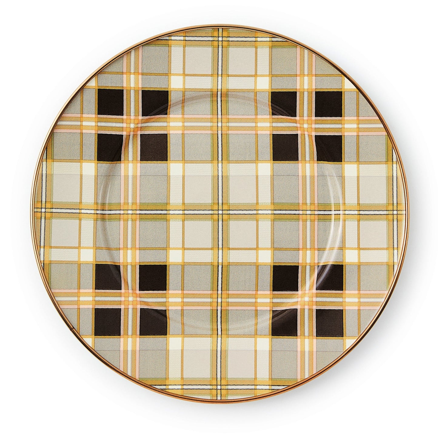 Tartan Mocha Salad Plate