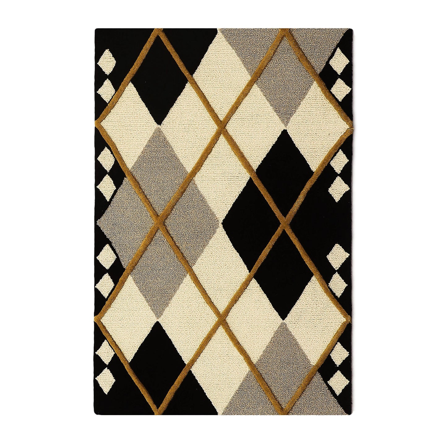 Cream Argyle 2¡¯3¡å x 3¡¯9¡å Rug