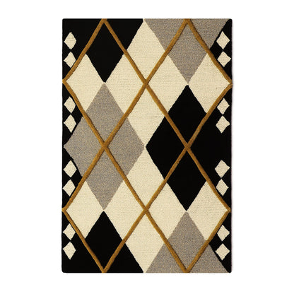 Cream Argyle 2¡¯3¡å x 3¡¯9¡å Rug