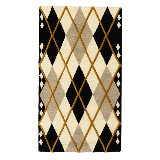 Cream Argyle 3¡ä x 5¡ä Rug