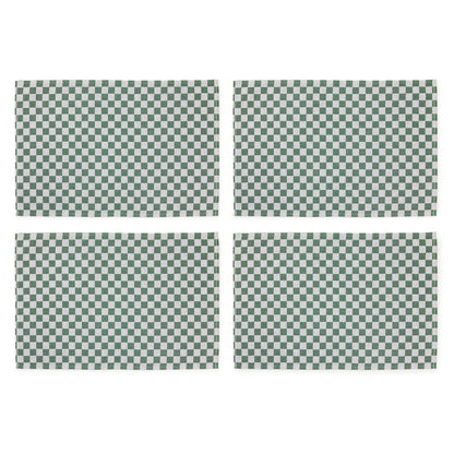 Dark Green Check Placemat, Set of 4