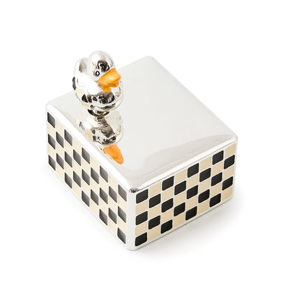 Duck Silver Plated Music Box