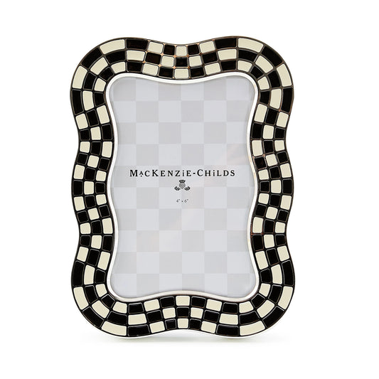Wavy Check Silver Plated 4¡åx 6¡å Frame