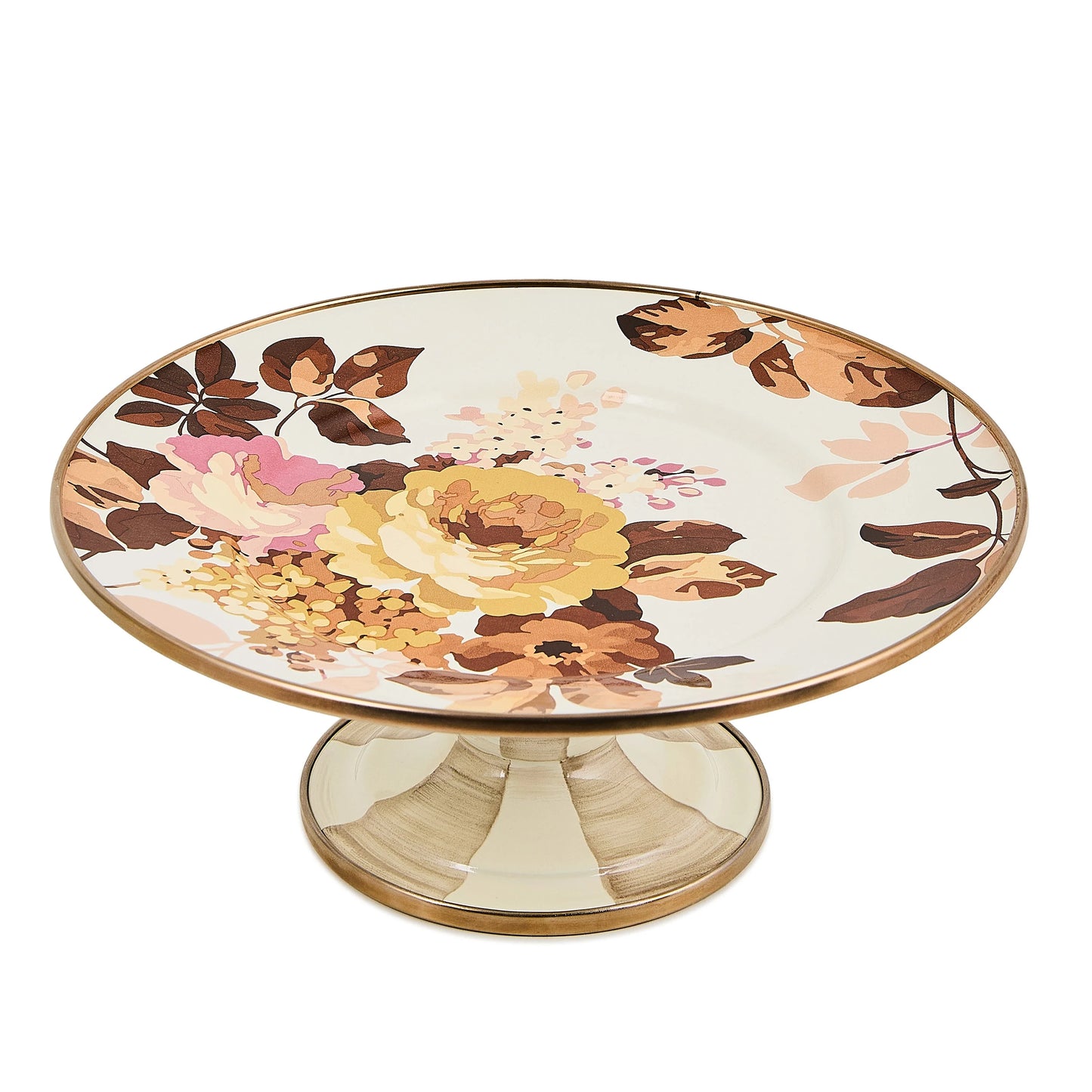 Wild Rose White Mini Pedestal Platter