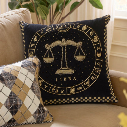 Libra Zodiac Throw Pillow