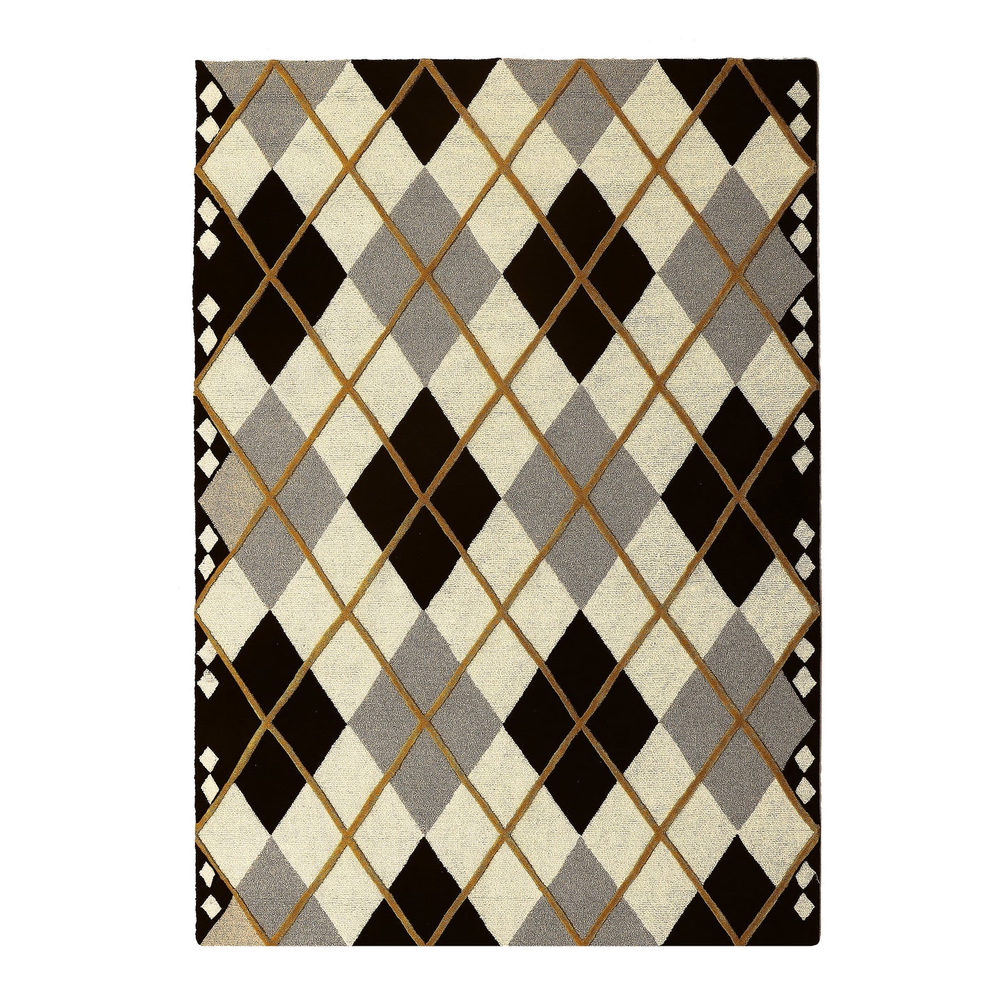 Cream Argyle 5¡ä x 8¡ä Rug