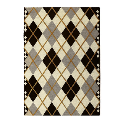 Cream Argyle 5¡ä x 8¡ä Rug