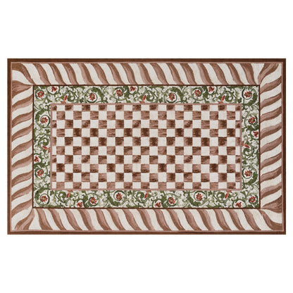 Mocha Check 5¡ä x 8¡ä Rug