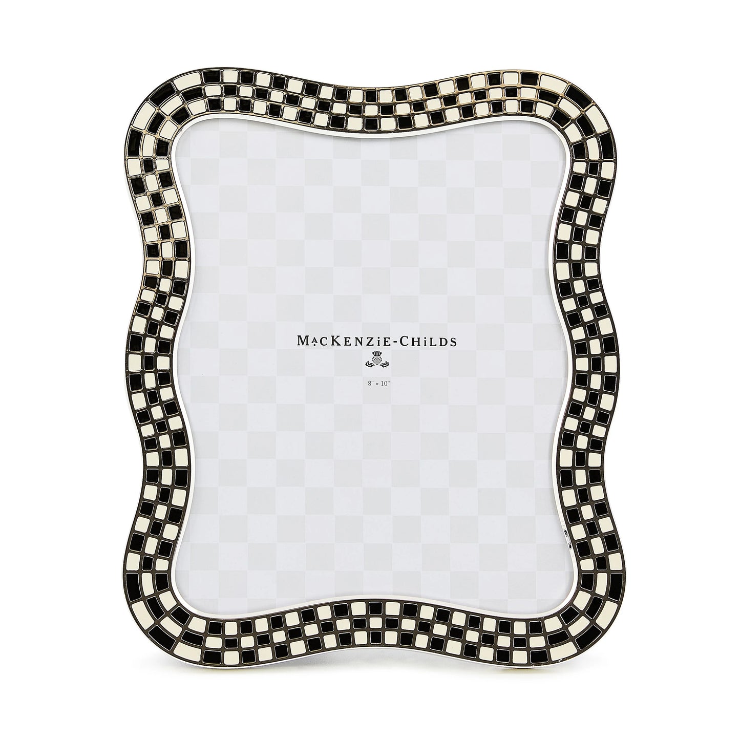 Wavy Check Silver Plated 8¡å x 10¡å Frame