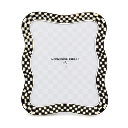 Wavy Check Silver Plated 8¡å x 10¡å Frame