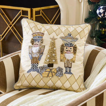 Glam Up Nutcracker Throw Pillow