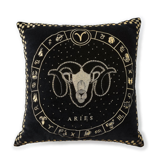 Aries Zodiac Throw Pillow